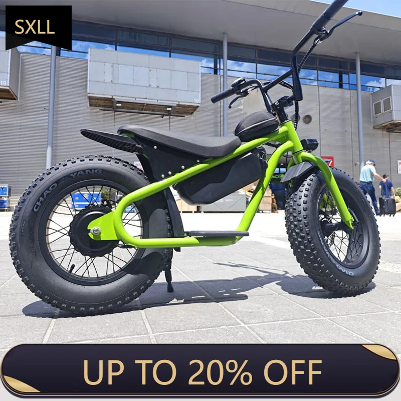 

SXLL 500W 750W fat tire chopper type electric bicycle motorcycle 48V 13AH electric mini off-road vehicle electric
