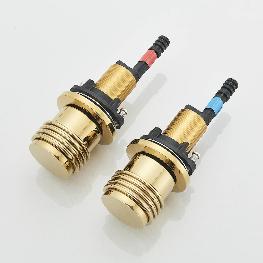 2pcs Bathroom Basin Tap Handle Durable Pumpkin Design Hot & Cold Control Valve Mixer Handle Bathtub Faucet Switch