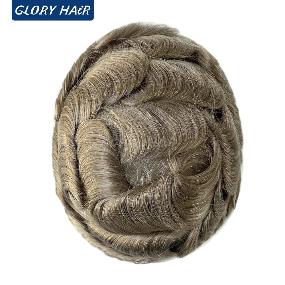 Gloryhair CK1 شعر بشري بشريط هوائي للرجال أجزاء فريدة من نوعها شعر بشري رقيق بشريط سويسري للرجال شحن مجاني إلى البرازيل