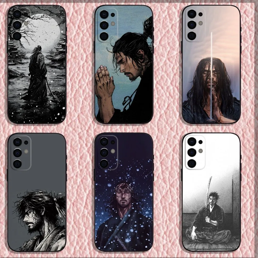 Vagabond Miyamoto M-Musashi Phone Case For Samsung S24,S21,S22,S23,S30,Ultra,S20,Plus,Fe,Lite,Note,10,9,5G Black Soft Shell