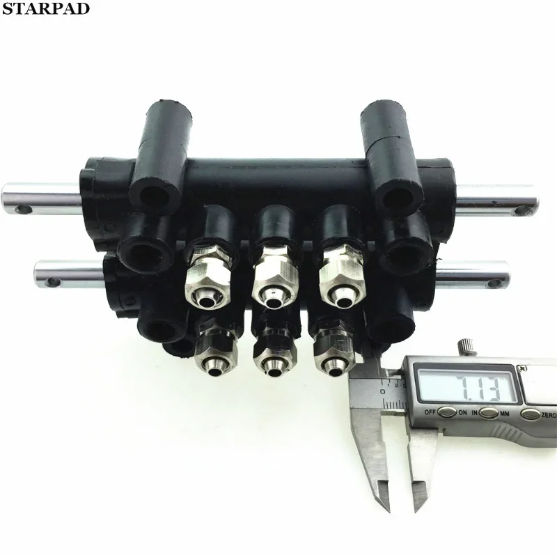 1pcs Car Disassembly Machine Hanging Foot Valve Double Row Air Valve Control Switch Five-Way Valve Replace Car Repair Shop