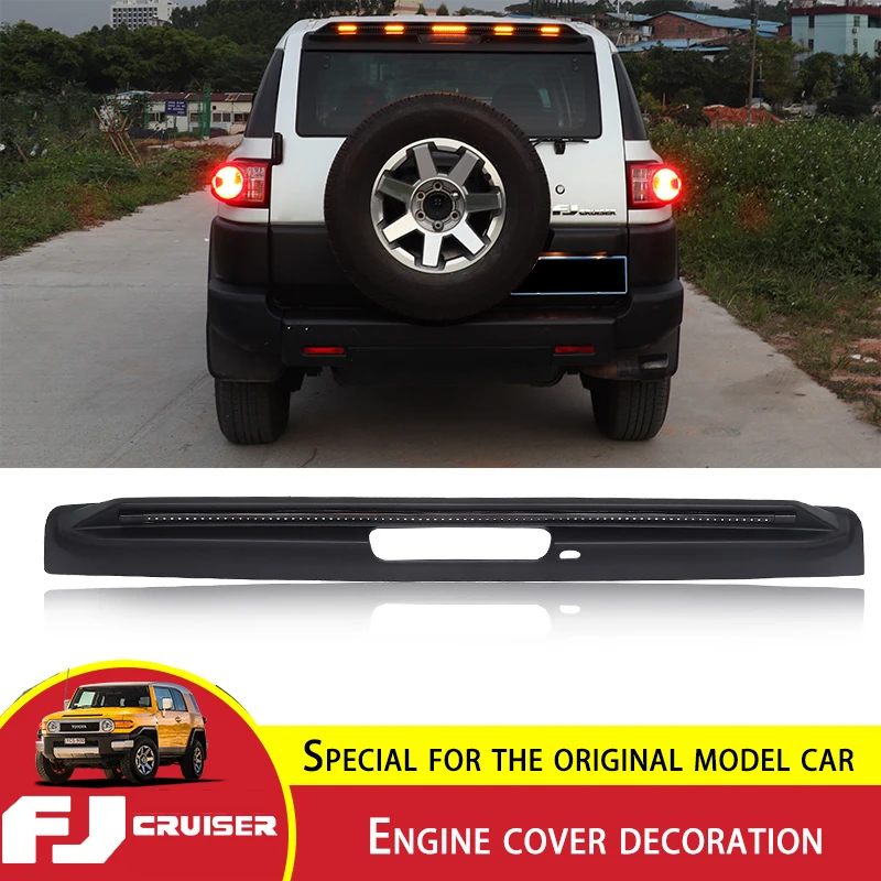 For Toyota FJ Cruiser Hood Trim Flow Light Sandstone Retaining Strip FJ Cruiser Engine Cover Decoration Light Auto Accessories