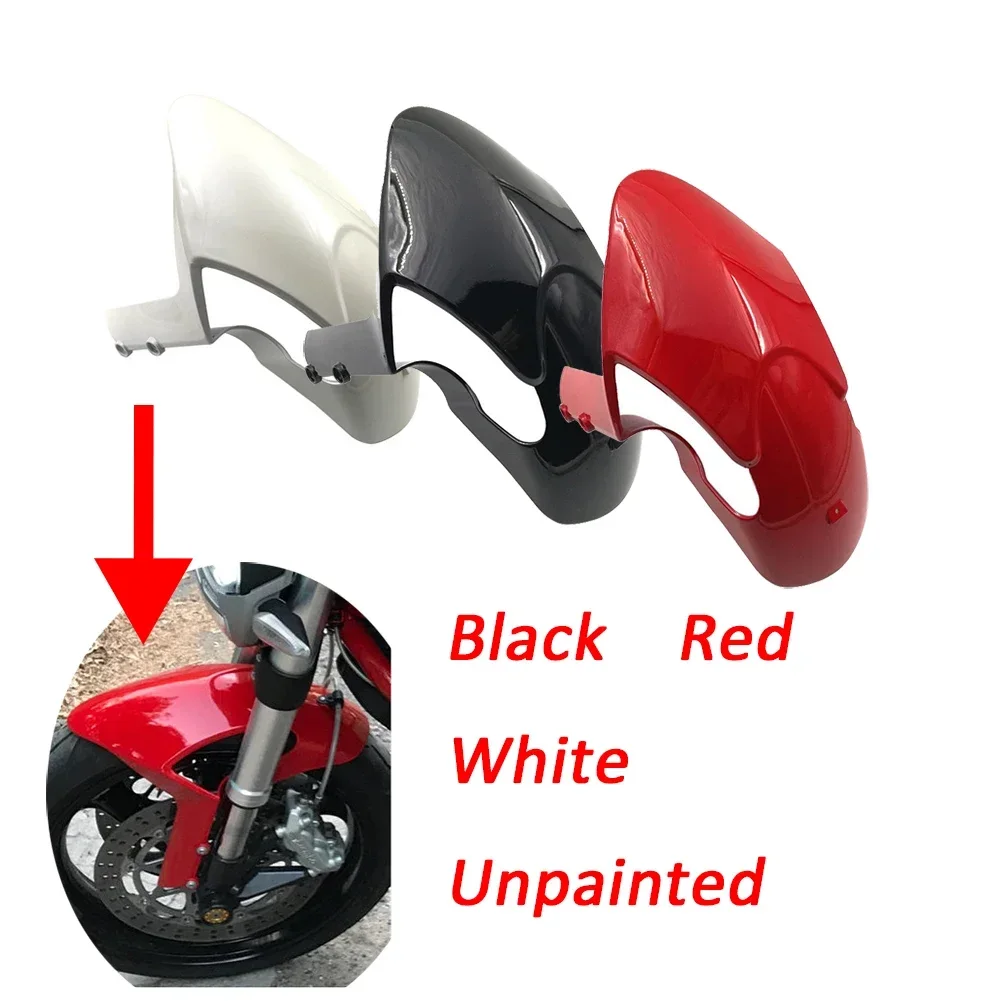 ABS Plastic Motorcycle Front Fender Mudguard Tire Mud Splash Cover Guard Faring For Ducati Monster 696 796 1100 EVO Red Black