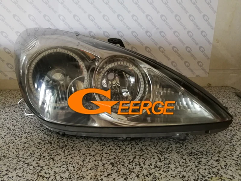 لكزس ES 300 330 تويوتا ويندوم MCV30 2002 2003 بلوتوث APP الترا برايت متعدد الألوان RGB LED عيون الملاك عدة خواتم هالة #3