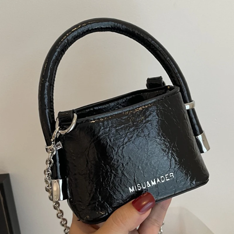 Senior Sense Spice Girl Handbag Niche Chain Bag Single Shoulder Crossbody Small Bag Female 2024 New Mini Mouth Red Envelope