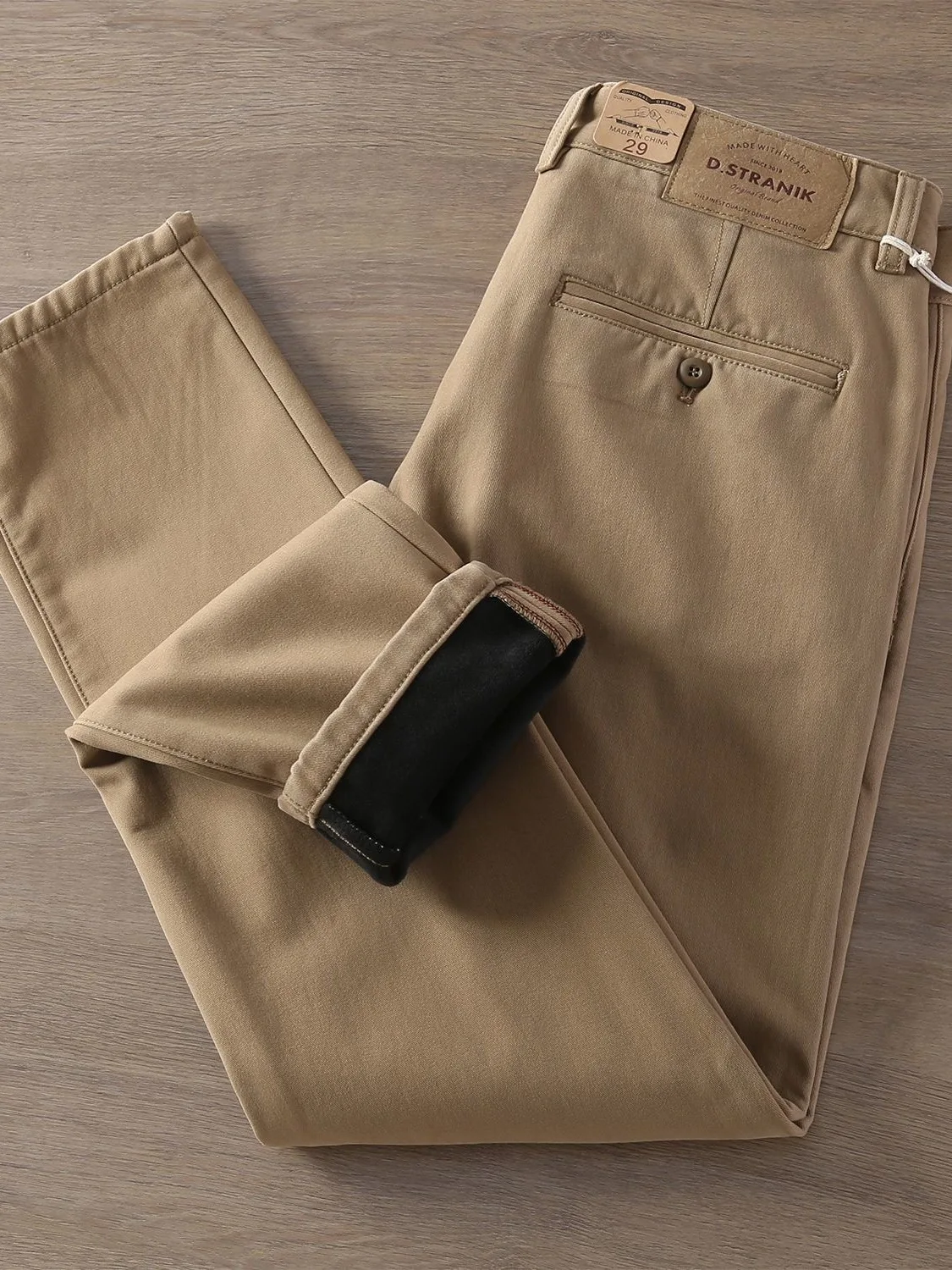 

Мужские зимние утепленные брюки из чистого хлопка в стиле ретро, прямые, повседневные, свободного кроя, рабочие, длинные