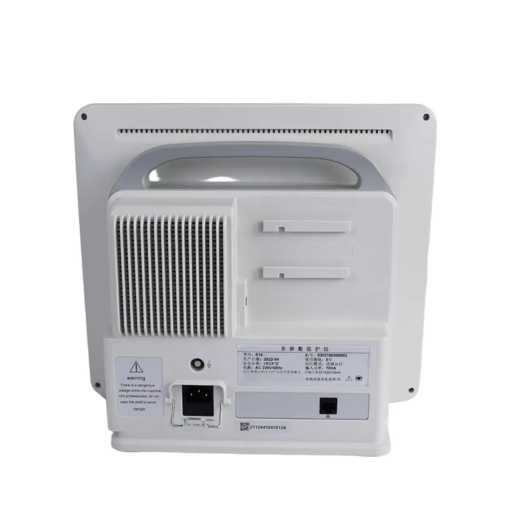 Portable 15-Inch Electric Multi-Parameter Monitor Medical Equipment for Vital Signs for Humans Animals for Examination Therapy