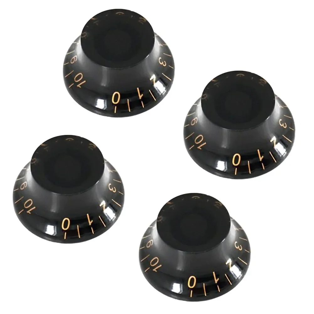 

4Pcs Guitar Knobs Knob Part Speed Top Hat Volume 4pcs 6*3*2CM 6mm Diameter Pot Accessories For Electric Guitar