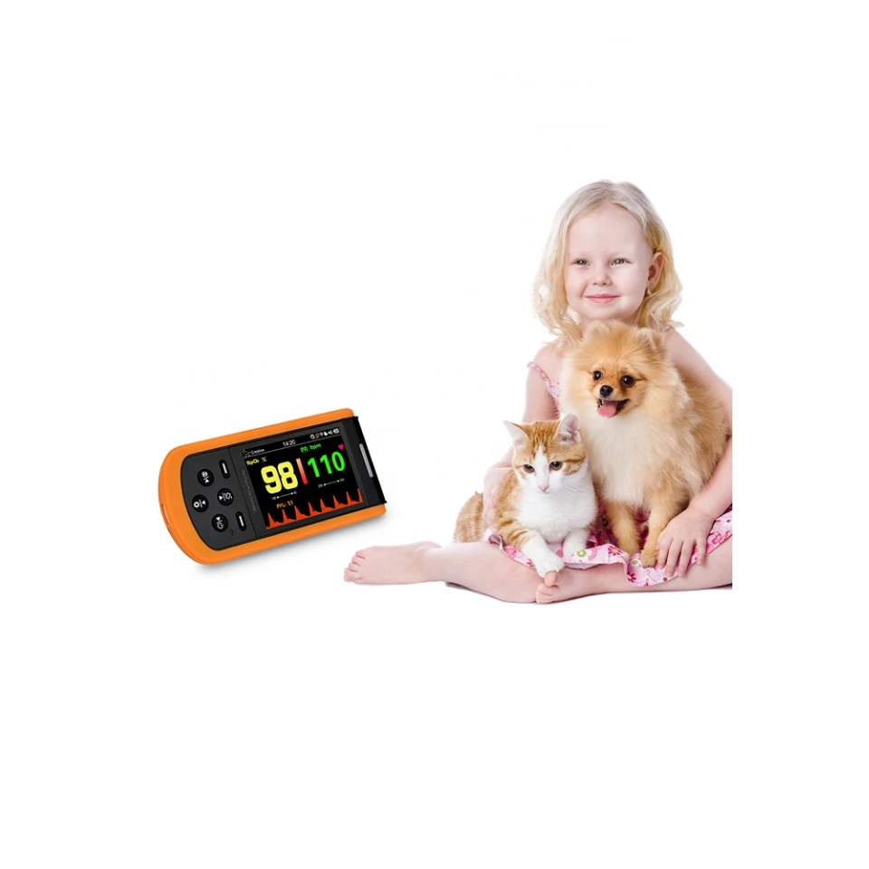 

Medical EUR PET Handheld Veterinary Blood Oxygen Pulse oximete Bluetooth Pet Handheld Pulse Oximeter