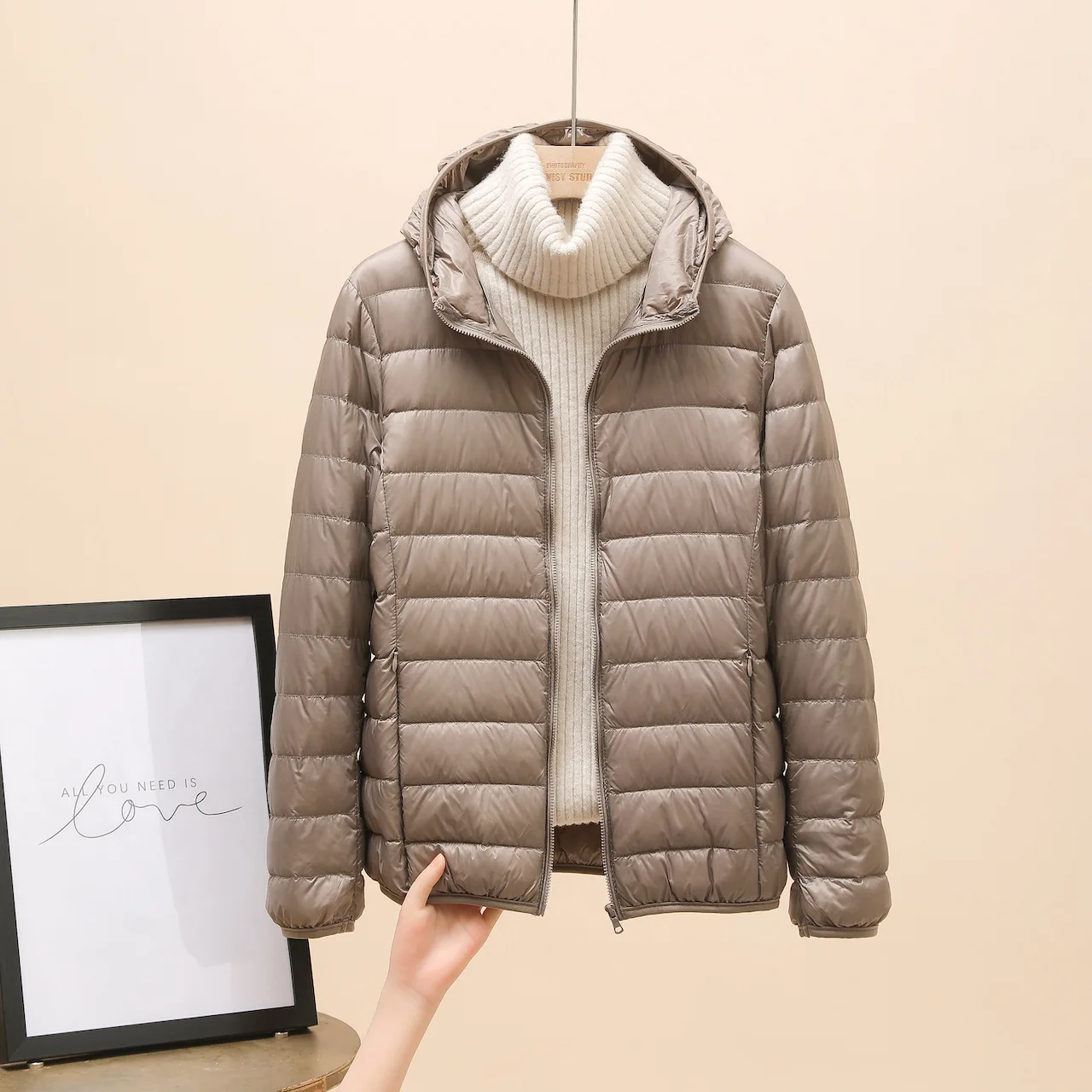 26 Women's Clothing Ultra Light Down Jacket Female Autumn Winter Warm Coat Lightweight Warm Jackets Female Hooded Parka
