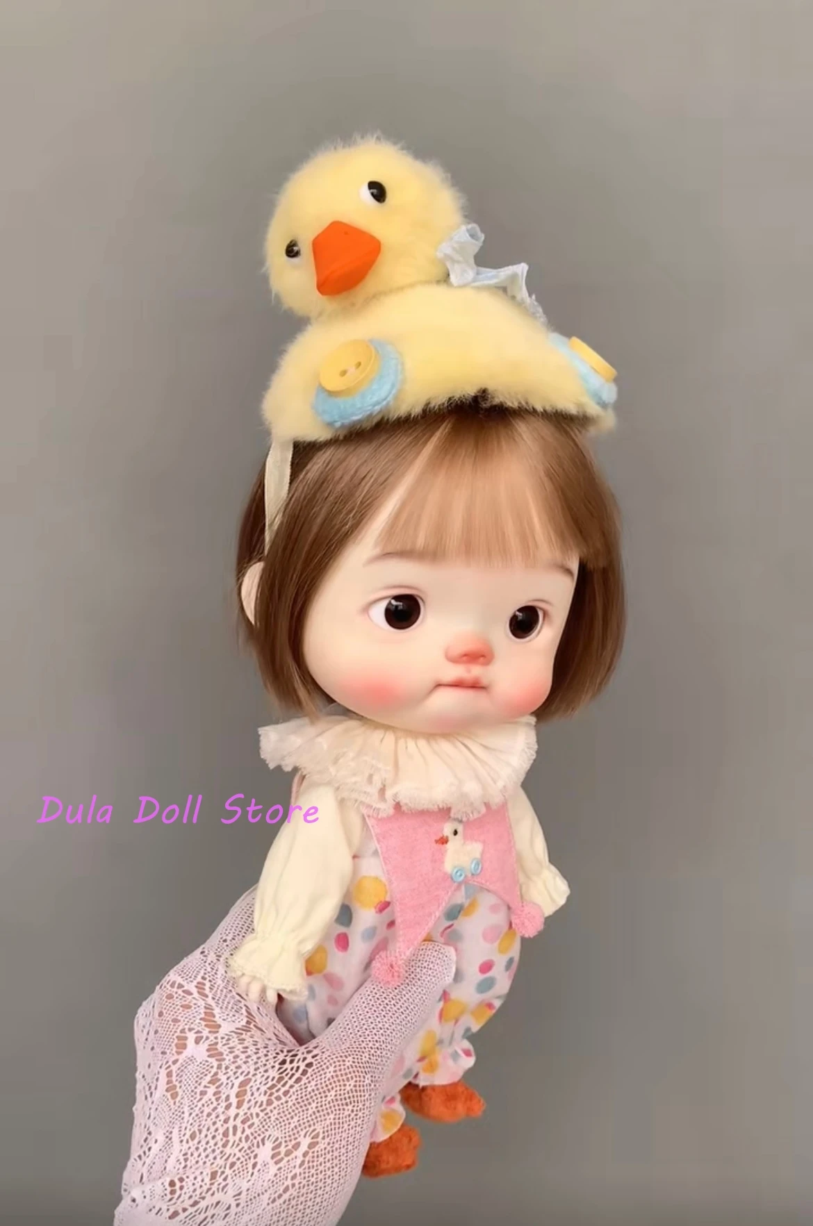 Dula boneca artesanal bonito pato amarelo conjunto blythe ob24 ob22 diandian ob11 gsc azone licca icy jerryb 1/6 bjd boneca acessórios