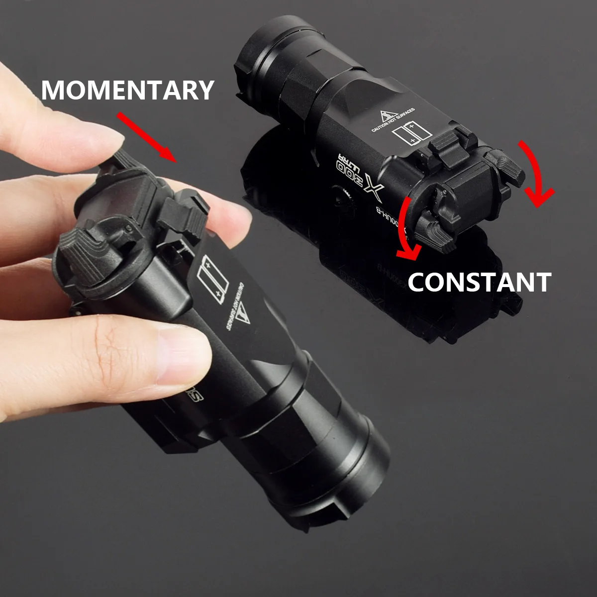 مسدس معدني كشاف ضوء Surefire X300U X300 Ultra XH35 X300UH-B X300V أسلحة الادسنس بندقية ضوء ستروب مصباح يدوي صالح 20 مللي متر السكك الحديدية #6