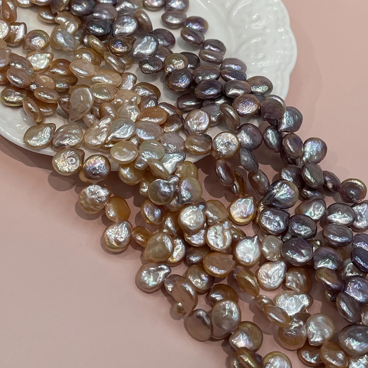 AAA Edge-Hole Pearl Natural Freshwater Drop Pearl 11-12mm For Jewelry Making DIY Accessory Handicraft Supplies