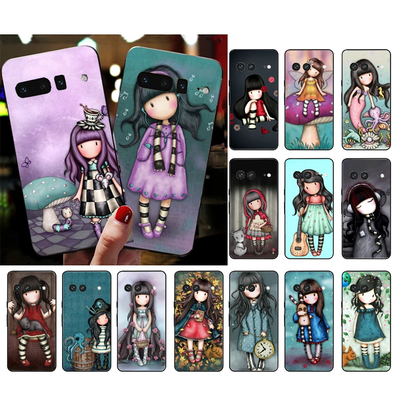 Cute Cartoon Girl Kid santoro_gorjuss Case for Google Pixel 8A 8 7 Pro 7 7A 6A 6 Pro 5A 4A 3A Pixel 5 6 4 3 3A XL