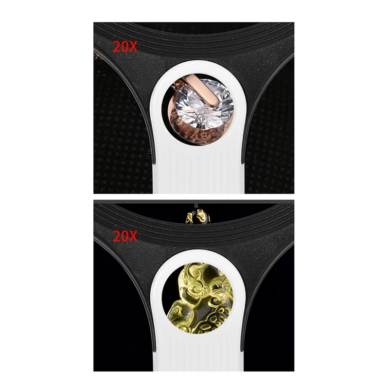 

ABGE-20X Professional Handheld Magnifying Glass Rechargeable Reading Lens 34 LED Light For Reading Magnifying Glass Jewelry