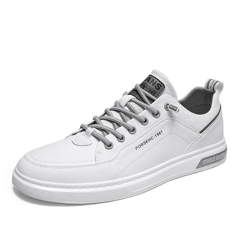 Zapatos blancos bajos para hombre, zapatillas informales, Traf, a la moda y versátiles, novedad de verano