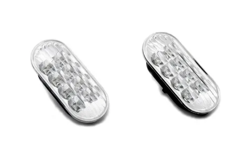 

LED Side Marker Light Clear Lens White LED Pair For for vw Passat B5 B5.5 1998 1999 2000 2001 2002 2003 2004