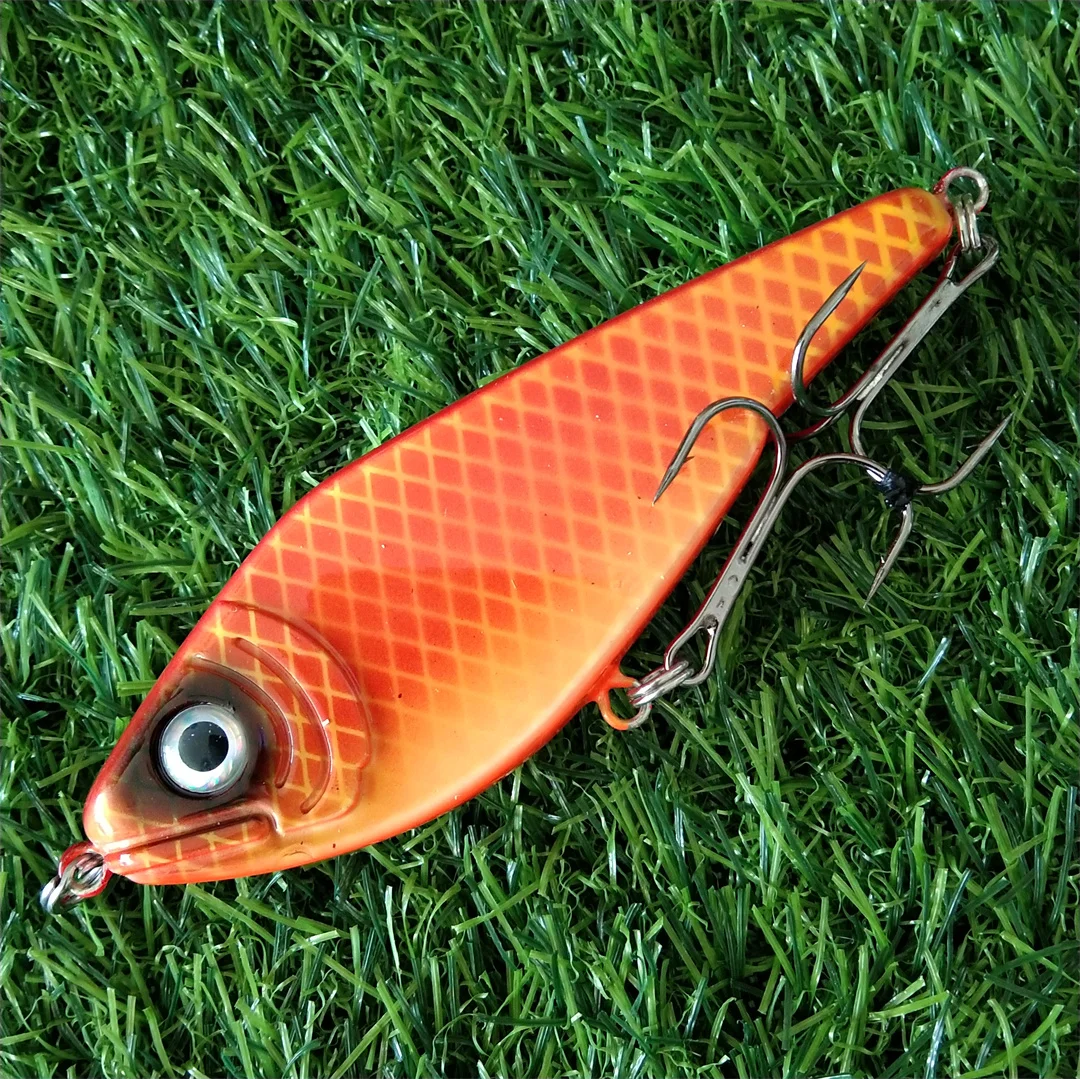 1pc 12cm 51.8g Sinking Rattle Popular Pike Hard Jerk Bait Crankbait Fishing Lure Wobbler Bass Tackle