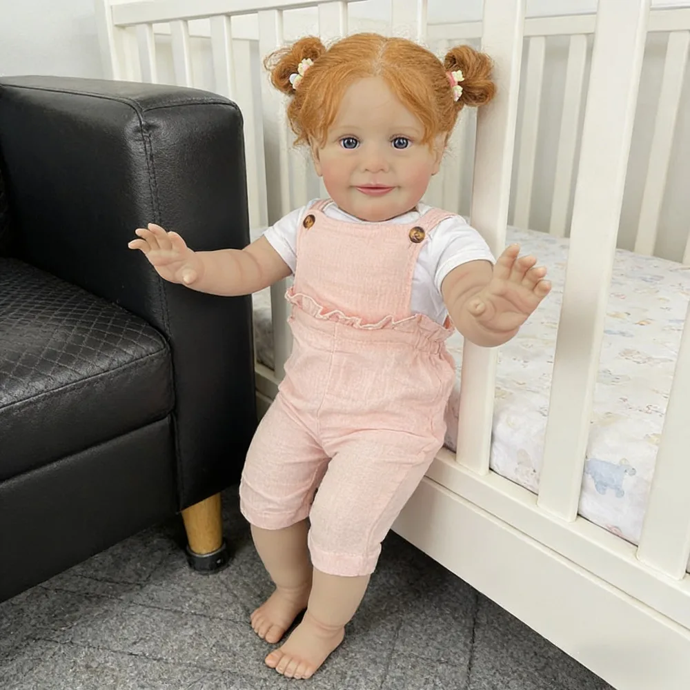 26INCH Huge Baby Size Reborn Toddler Girl Doll Zoe Lifelike Soft Touch Real Life Baby Dolls 3D Skin Muñecas Bebes para Niñas