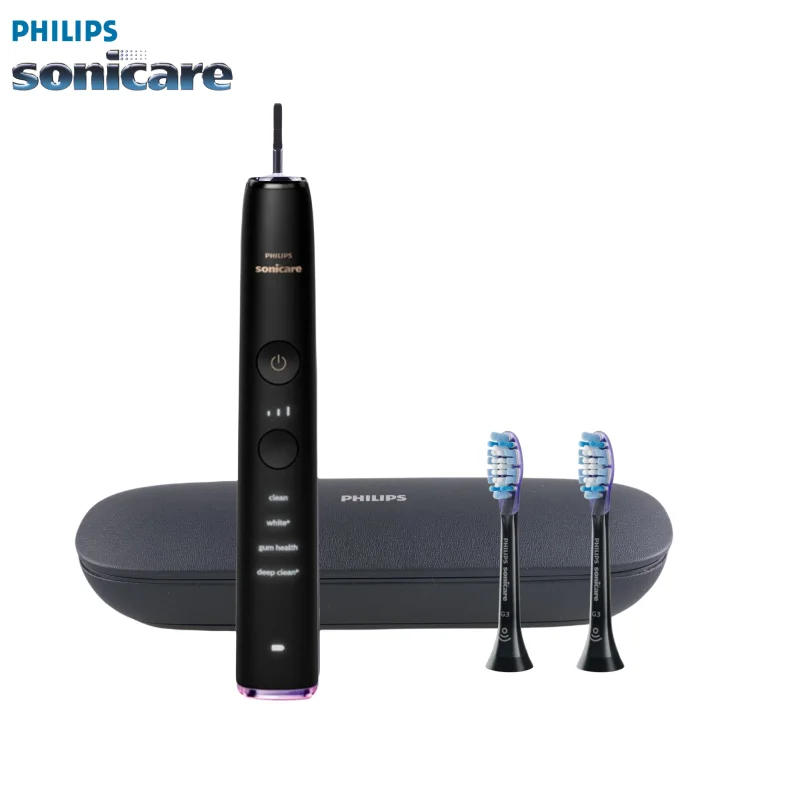 

Philips Sonicare DiamondClean Smart 9300 Electric Toothbrush Black Charging Case