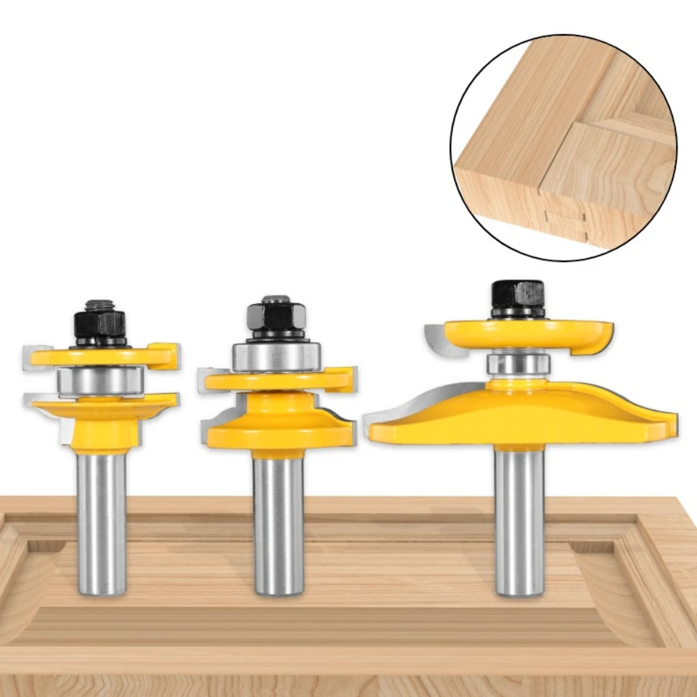 Milling Cutter Mortise and Tenon Cutter Woodworking Milling Door Panel Flower Line West Side of Milling Cutter R Reverse Circle