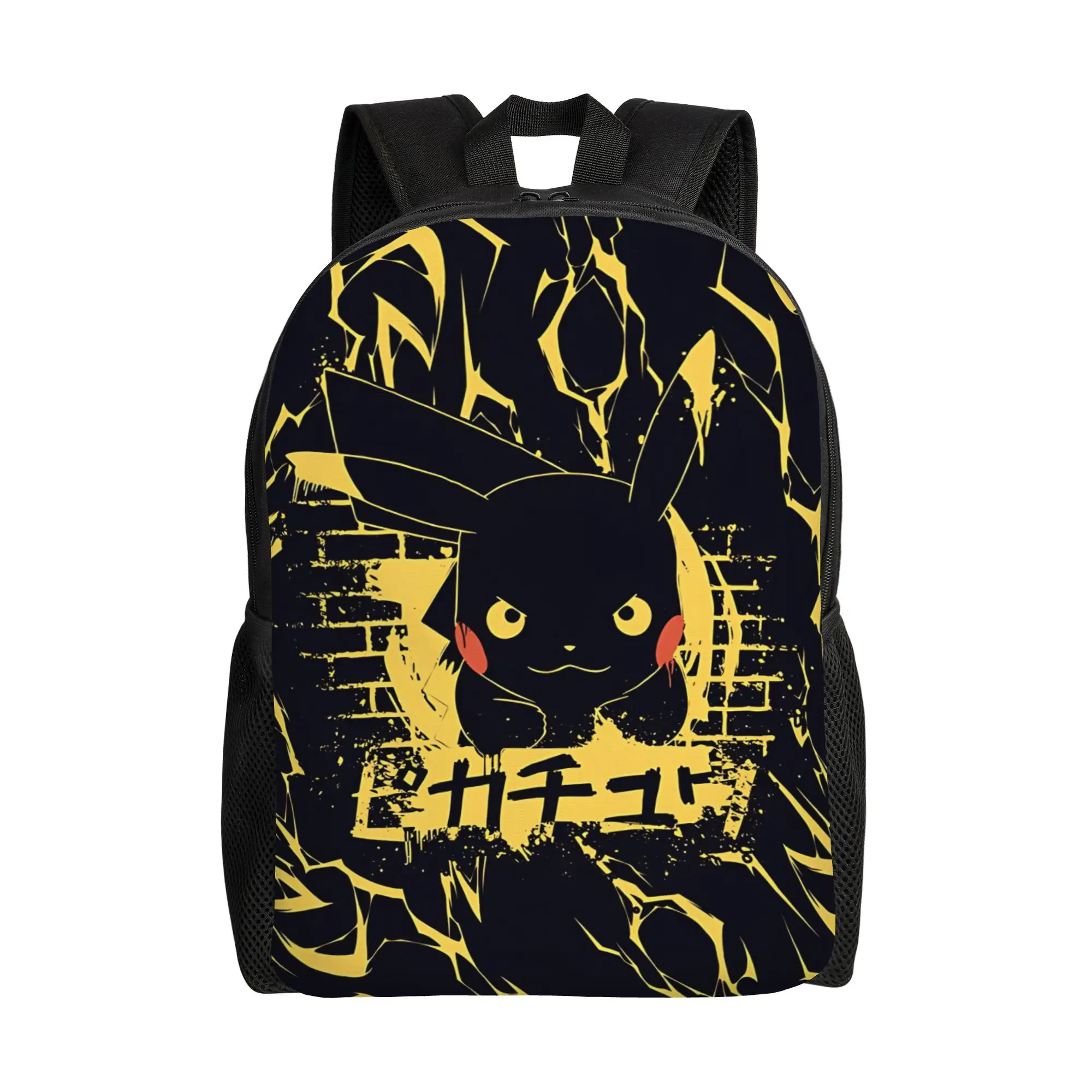 Mochilas de Moda, Mochila Pokemon, Mochila de Dia Pikachu, Mochila de Viagem Resistente, Mochila de Ombro