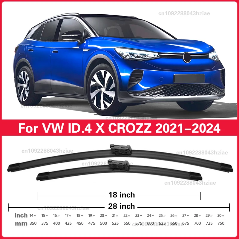 ممسحة الجبهة ممسحة شفرات الزجاج الأمامي نافذة فرشاة 28 "+ 18" ل Volkswagen VW ID.4 X CROZZ 2021-2025 2022 2023 2024 #4