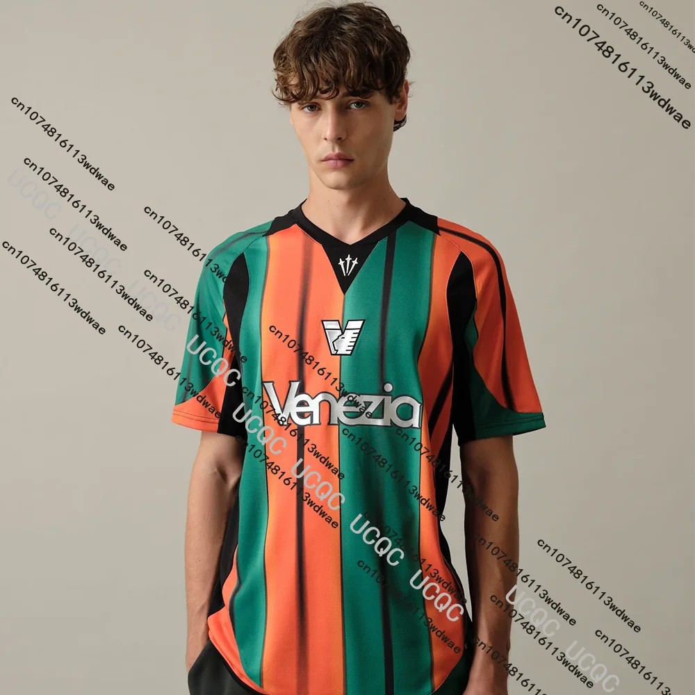 

Italy 2025_2026 Venezia Football Home Jersey New Arrival 3D Printed Quick-dry Spotrs Training Soccer Jerseys Men's Adult T-Shirt