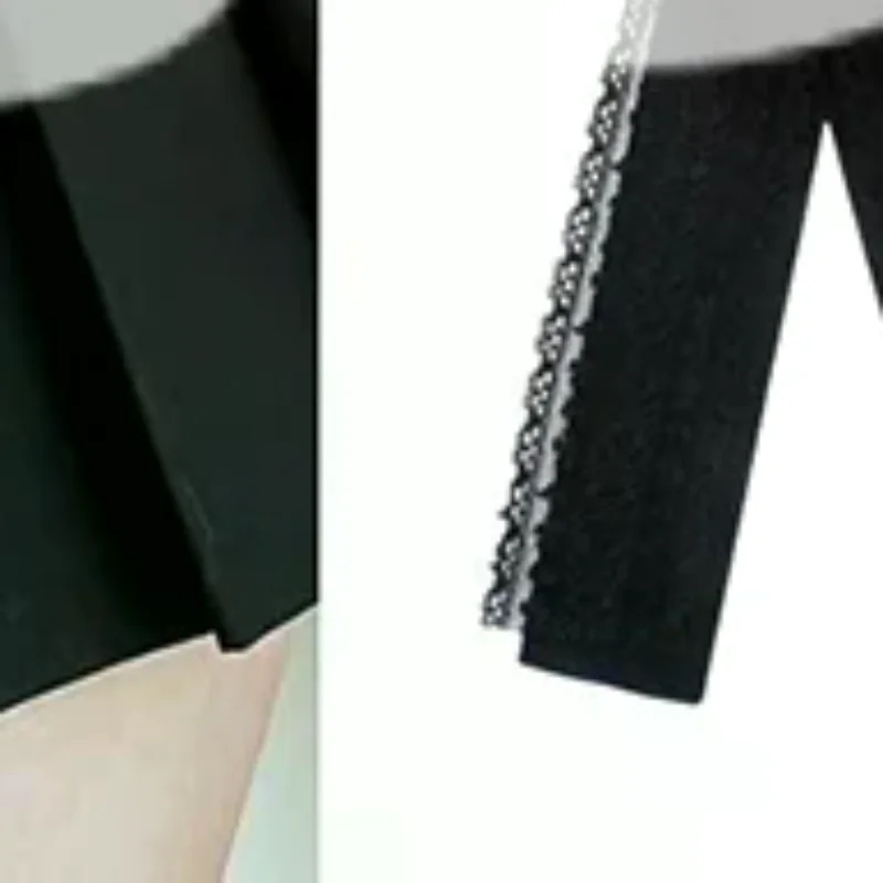 بروش ربطة عنق دانتيل كاميليا سوداء للنساء مع لؤلؤ حجر الراين لياقة القميص، مثالي كربطة عنق لحفلات الزفاف والحفلات