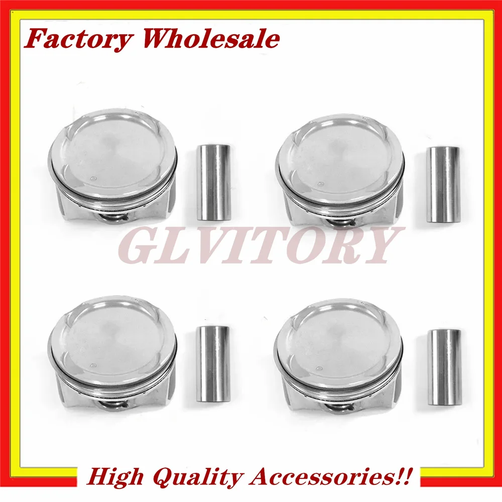 

4pcs Engine Pistons Rings Set for 2000-2012 Hyundai Elantra Tucson, Kia Soul Sportage G4GC 2.0L Engine 23410-23710 2341023710