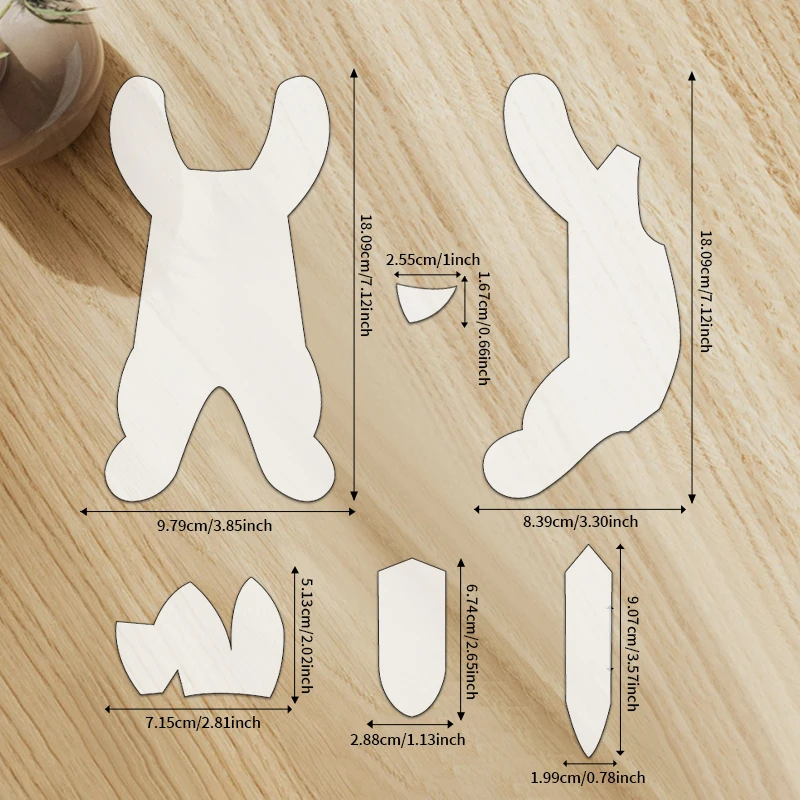 YOMDID 6pcs Lying Fluffy Kitten Sewing Templates DIY Cute Kitten Pattern Quilting Stencil Durable PET Templates For Handicrafts view 6
