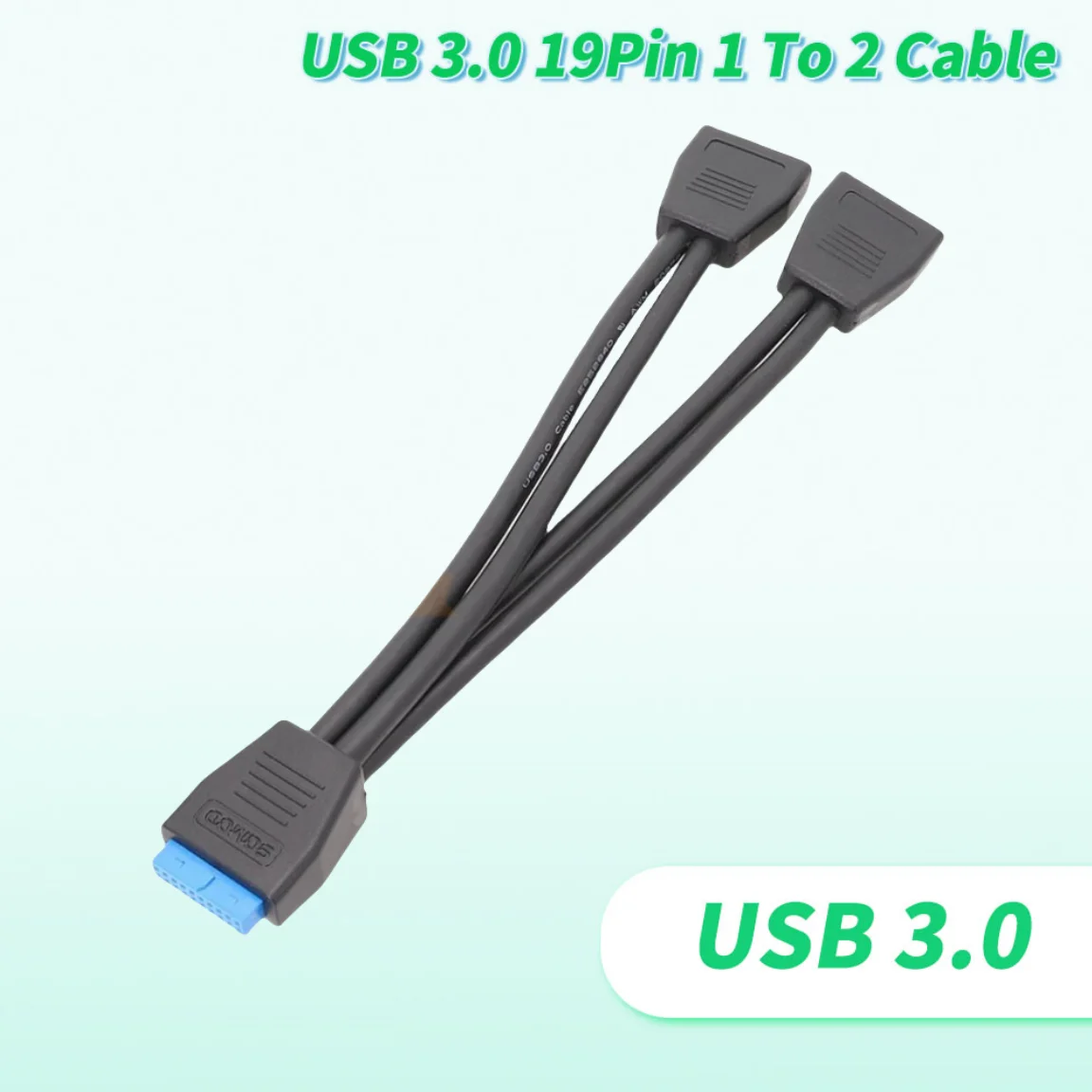كابل توسيع USB3.0 للوحة الكمبيوتر الرئيسية 19 منفذ PCI-e Pin 20 Pins 1 إلى 2