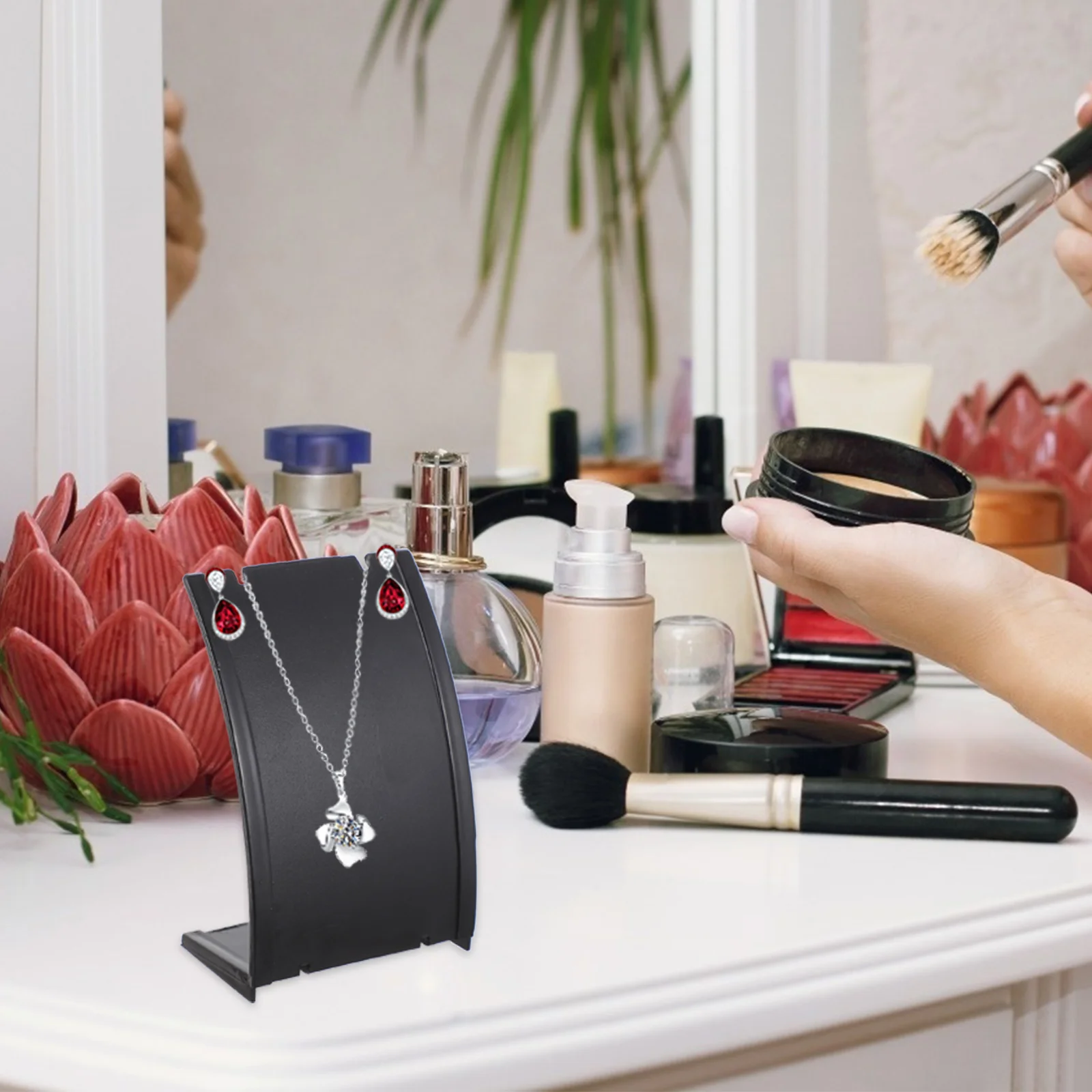 

Earring Display Jewelry St Holder ABS Material Plastic Storage ganizer Necklace Chain Earring St Ear Ring Exhibitor