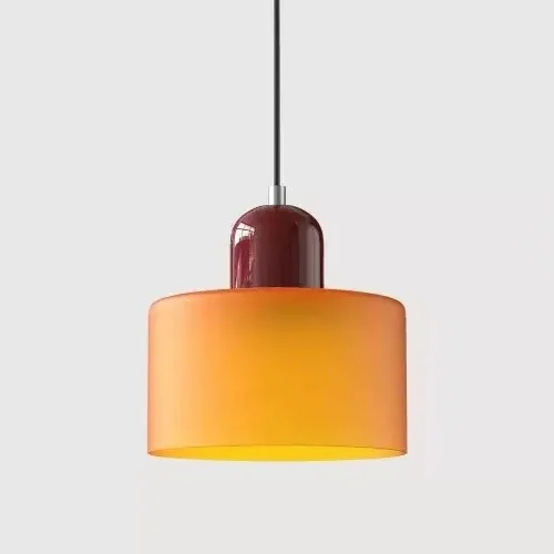 Vintage glas-in-lood kroonluchter klein nachtkastje eetkamerlamp E27 roze oranje groen wit decoratieve verlichtingsarmatuur voor thuis