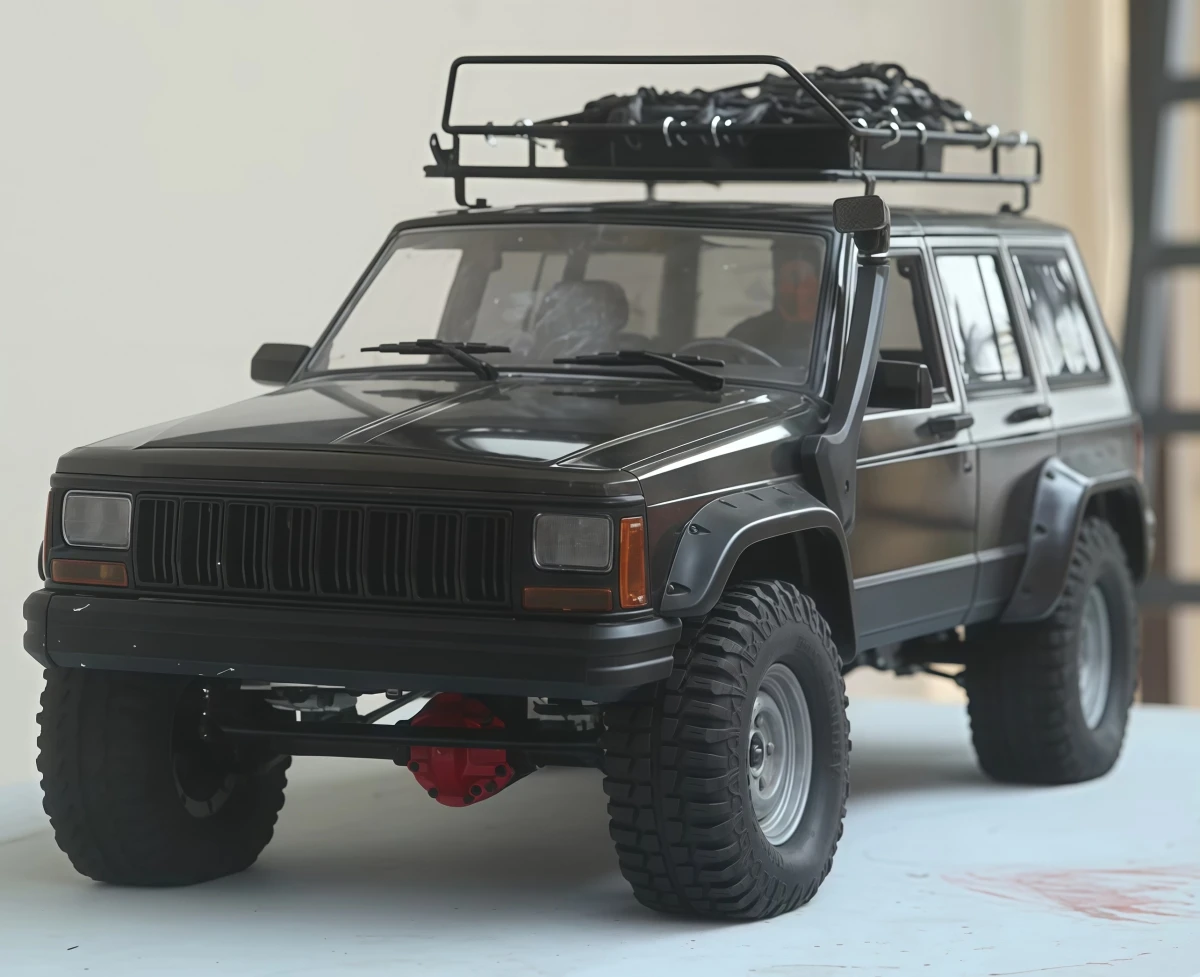 JCKMOD 313Mm Wheelbase Cherokee Full Interior Kit Unpainted 3D‑Printed For TRX4 SCX10 1/10 RC Crawler Hard‑Body Upgrade Parts