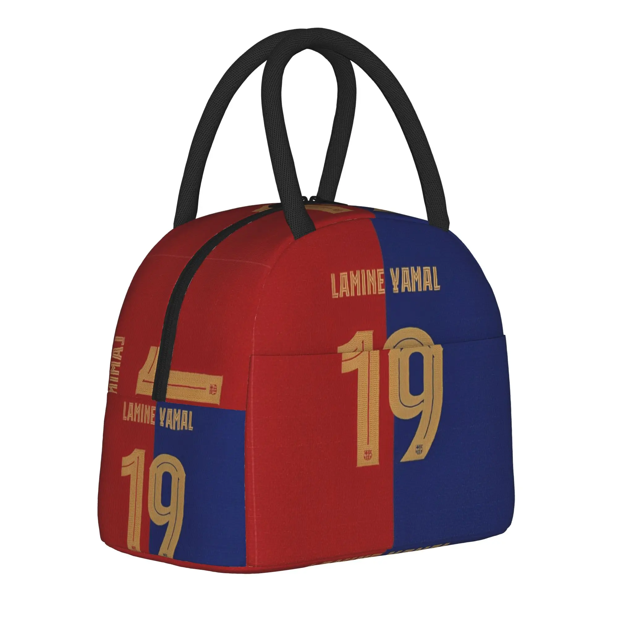 L-Lamines Football Sports Y-Yamals Merch Insulated Lunch Bags For Picnic Soccer Food Box Portable Cooler Thermal Lunch Box