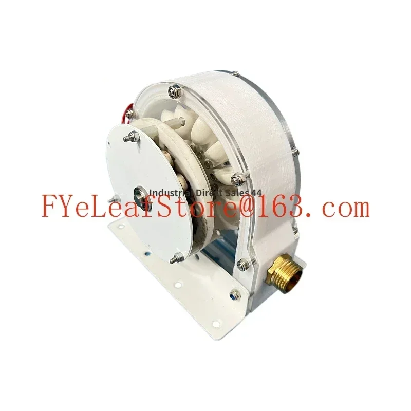 High efficiency Pelton hydroelectric generator, disk type coreless generator, impact type hydroelectric generator