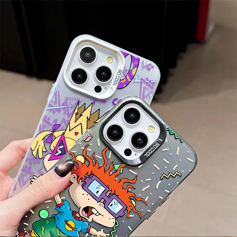 حافظة لهاتف آيفون 17 16 15 14 13 12 11 Pro Max X XR 16E 16 Plus 17 غطاء مضاد للصدمات