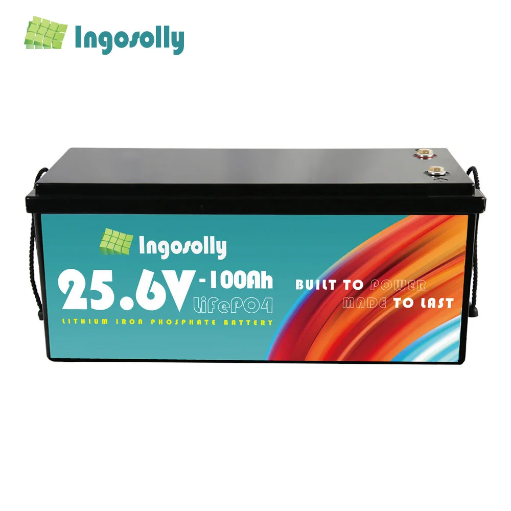 LiFePO4 Battery 100 Ah 24V, Lithium Battery 6000 Cycles and BMS Protection for Motorhome, Camping, Solar System, Boat