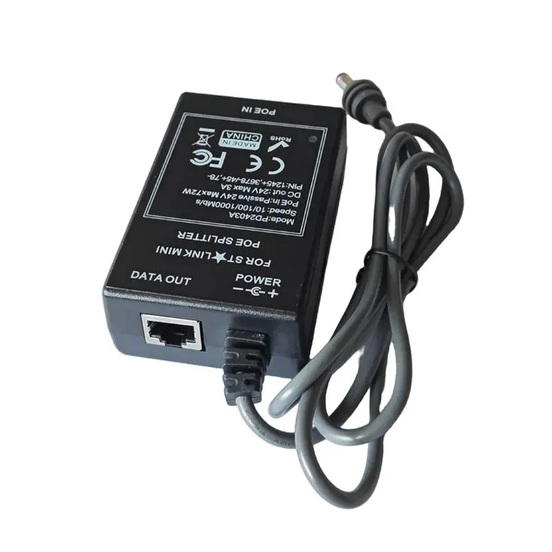 

ABSL-For Starlink Mini 24V DC Ethernet-сплиттер с питанием от сети, POE 10/100/1000 Мбит/с, промышленный, максимальная мощность 75 Вт
