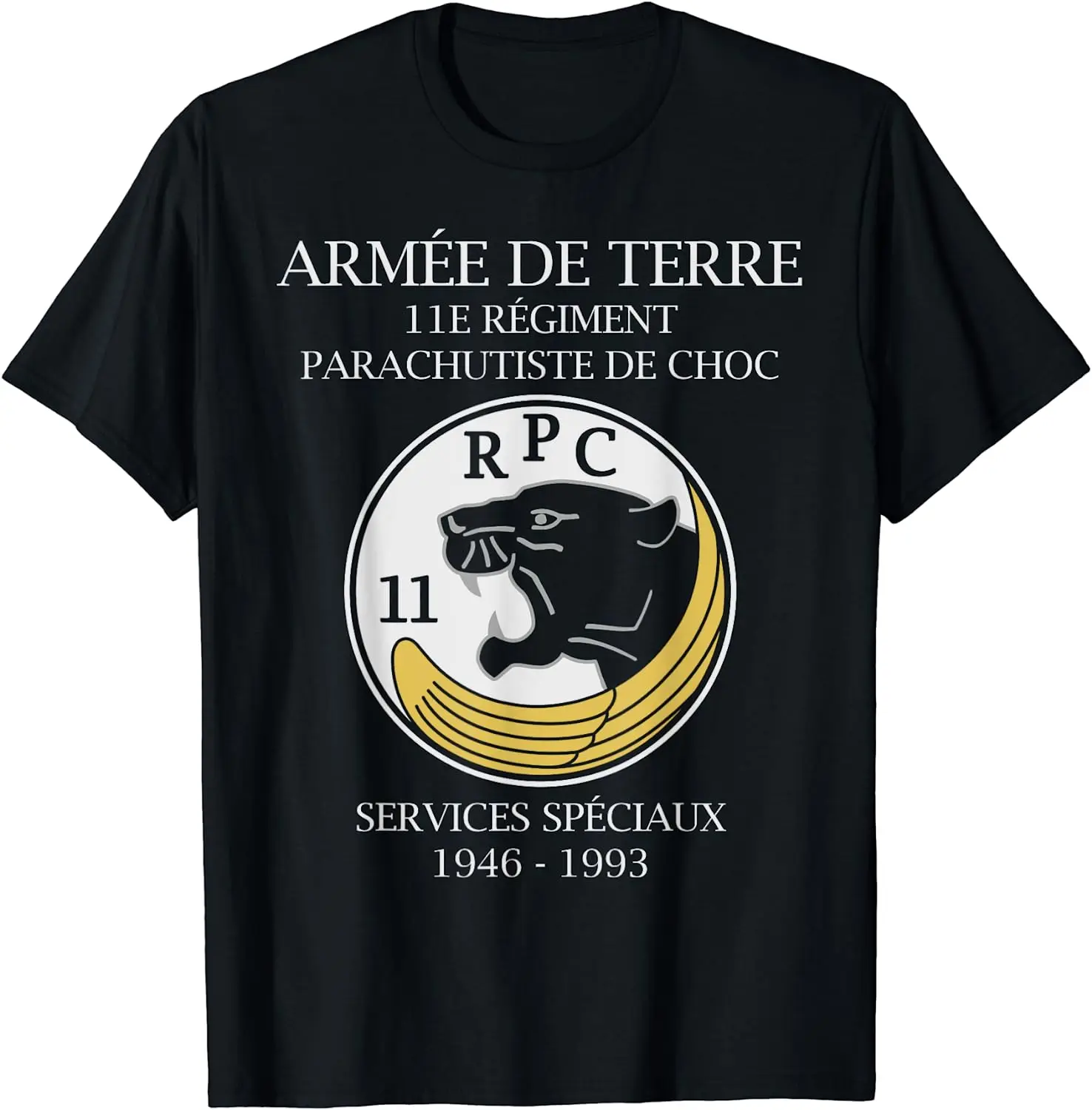 French Special Forces 11th Parachute Regiment Military T-Shirt Short Sleeve Casual Cotton O-Neck Summer TShirt