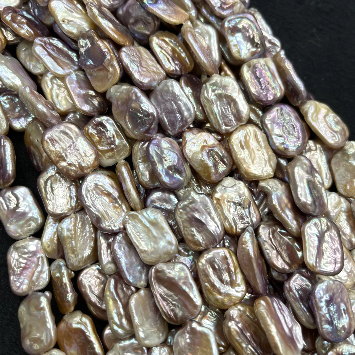 

13x18mm Square Purple Baroque Semi-Finished Natural Freshwater Loose Beads for DIY Necklace Bracelet Jewelry Making Accessories