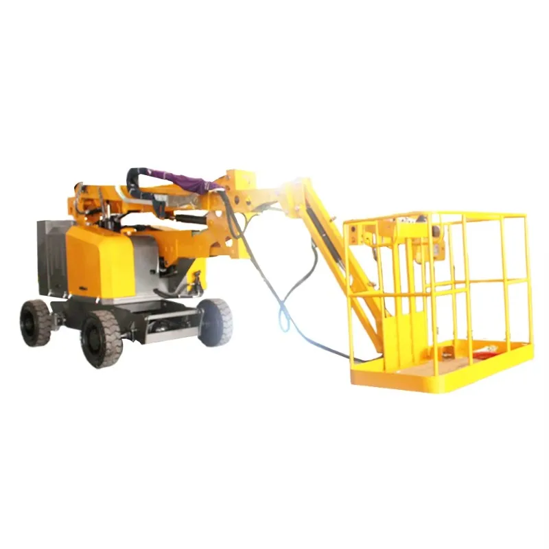 Curved Arm Elevator Self Propelled Aerial Work Arm Platform Man Diesel Lifting Equipment Boom Used Platforms Boom