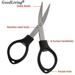 1PCS Mini Household Small Scissors Portable Folding Storage Scissors Sharp Stainless Steel Blades Sewing Fishline Scissor Tool