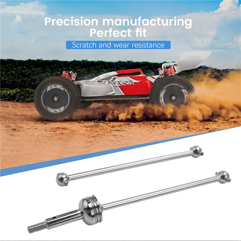 TNKIG-4Pcs Front CVD Universal Drive Shaft & Rear Dog Bone For Wltoys 144001 1/14 RC Drift Racing Car Parts Accessories