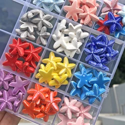 10pcs/lot Starfish Shape Ceramic Beads Large Hole Beads for Jewelry Making DIY Supplies Charms Bracelets Necklace Accessories