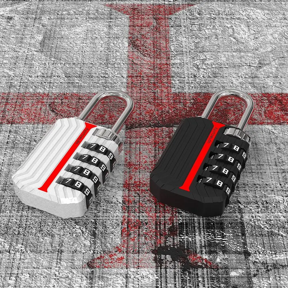 Portable Zinc alloy 4 Digit Password Lock Anti-theft Padlock Dormitory Cabinet Lock Backpack Zipper Lock Home