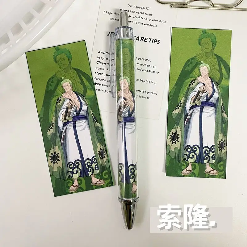 One Piece Roronoa Zoro Monkey D. Luffy Nami Kreativer Cartoon-Neutralstift Langlebiger Unterschriftenstift für Schülerprüfungen und Schreiben – Detail 5