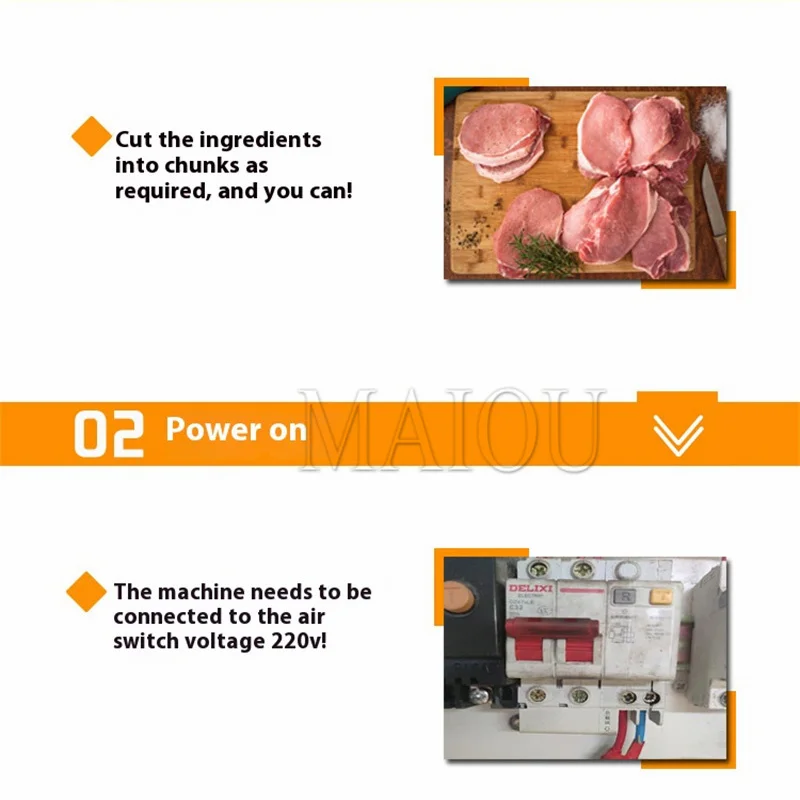 Commercial Pork Meat Slice Flattening Machine Multifunctional Meat Cutlet Patting Machine