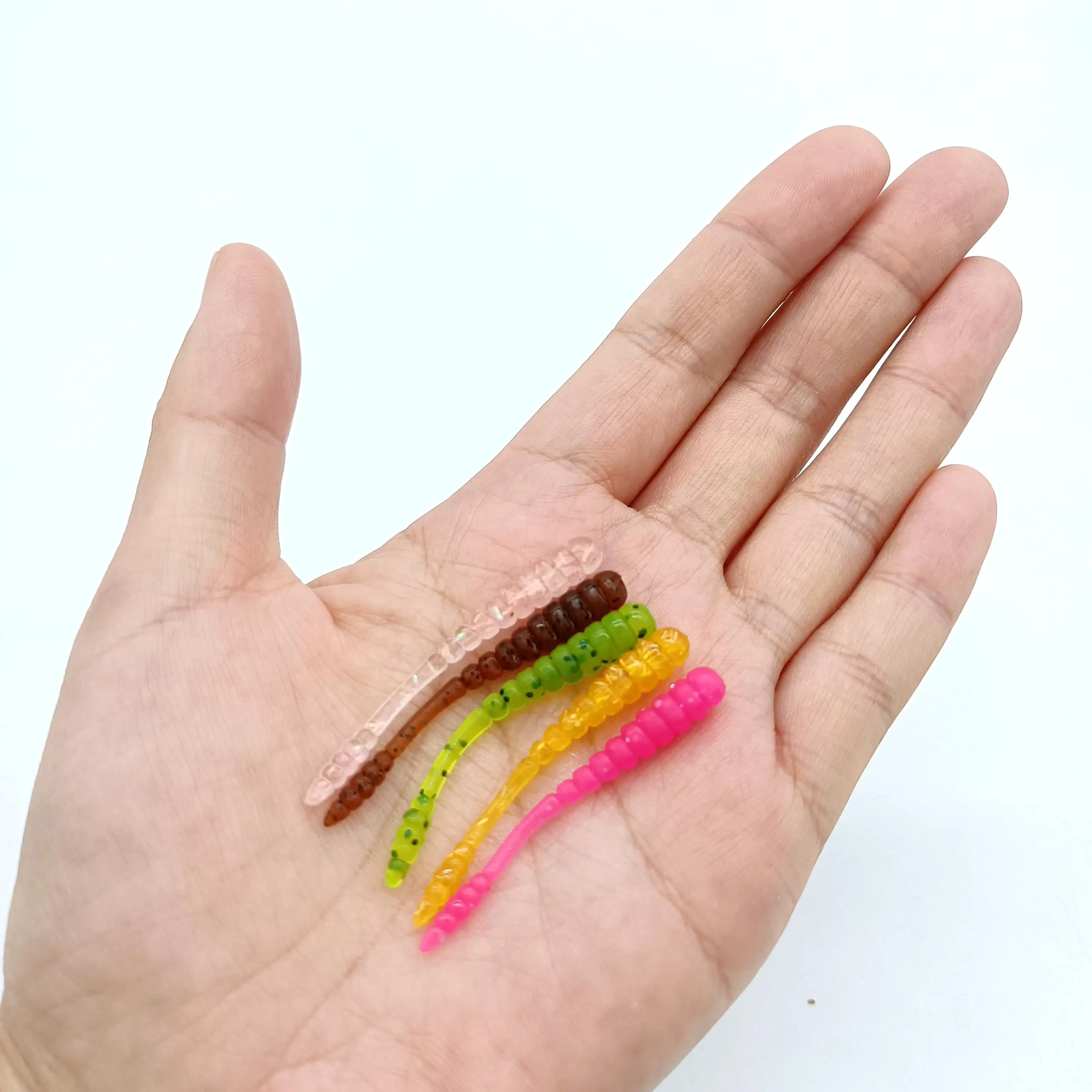 DUODUOYU 10PCS Neue Ajing Weiche Angeln Locken 48mm 0,5g Mini Kunststoff Köder Rockfishing Stream Fluss Meer künstliche Köder Angeln Locken – Detail 2